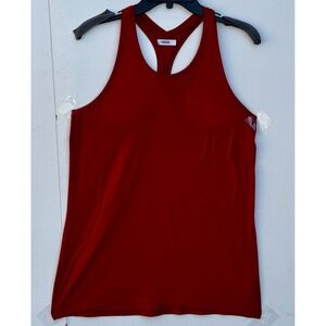 Athleta Chi Tank Top Womens Medium Tall Red Racerback Activewear 868815-08